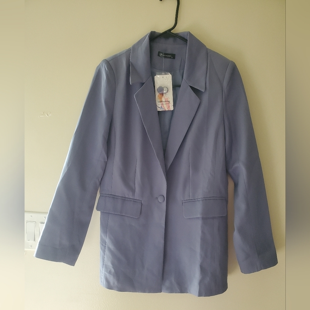 PrettyGarden Women's Light Purple Blazer Size S
